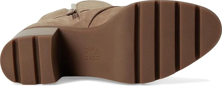 Naturalizer Verney-Moto Bootie - Water Repellent Women's Boots Warm Brown : 12 M (B), Leather/Suede/Textile - Image 3