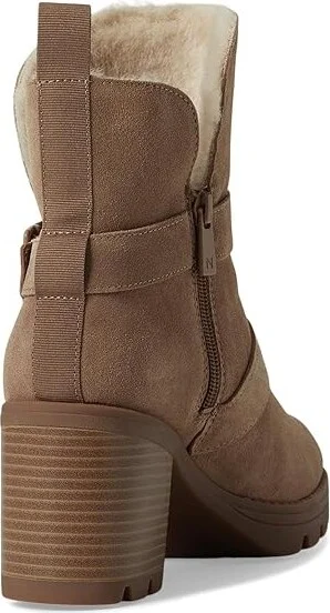 Naturalizer Verney-Moto Bootie - Water Repellent Women's Boots Warm Brown : 12 M (B), Leather/Suede/Textile - Image 4