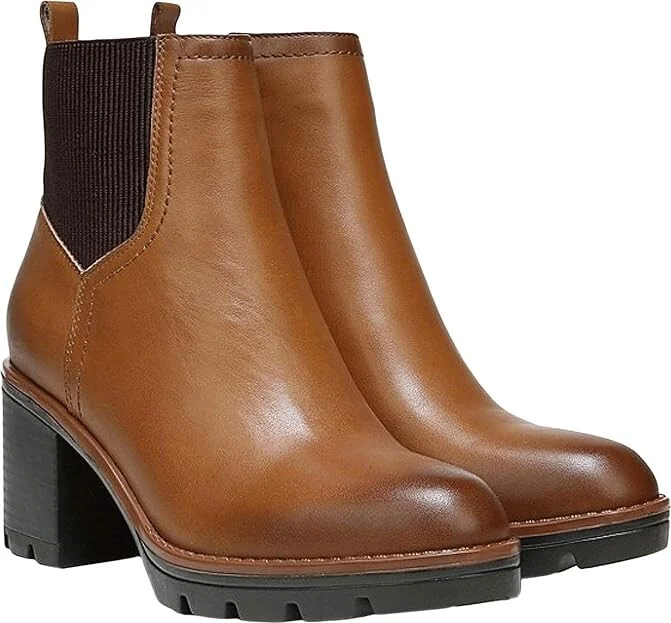 Naturalizer Verney Weatherproof Bootie Women's Shoes Cider Spice Leather : 9.5 W (C)