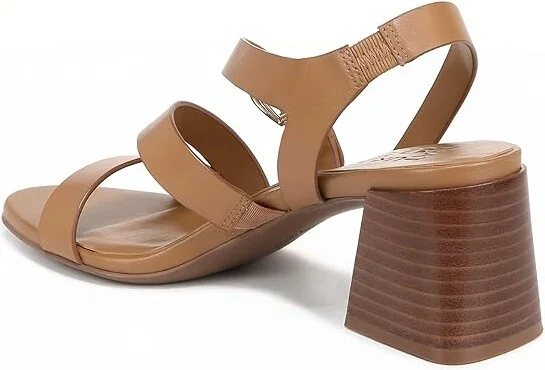 Naturalizer Veva Women's Sandals Saddle Tan Leather : 10 W (C) - Image 4