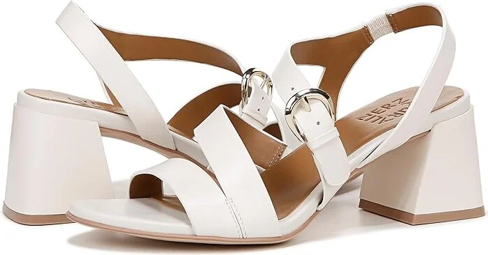 Naturalizer Veva Women's Sandals Warm White Leather : 10 M (B)