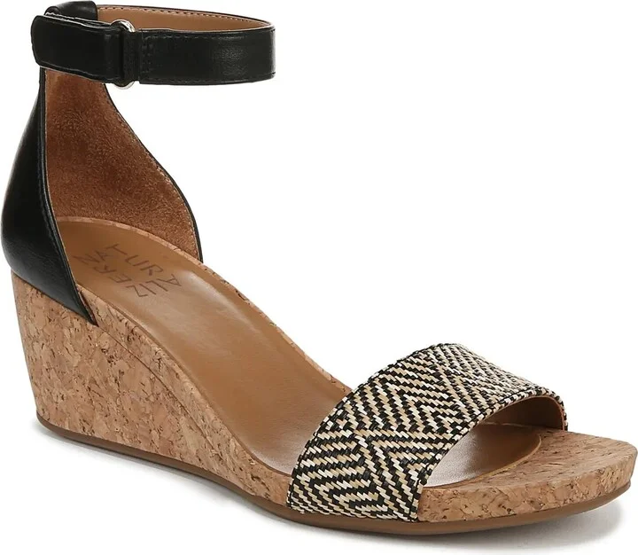 Black/Beige/White Synthetic & Fabric