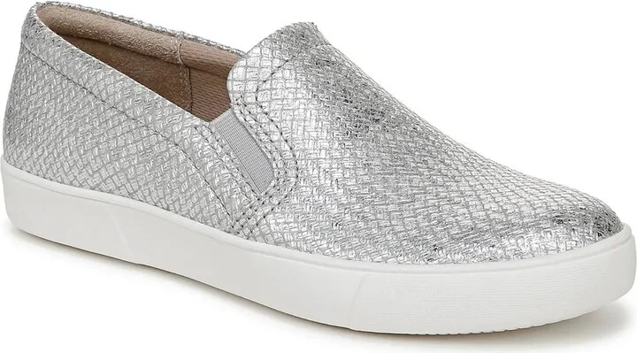 Silver Metallic Leather
