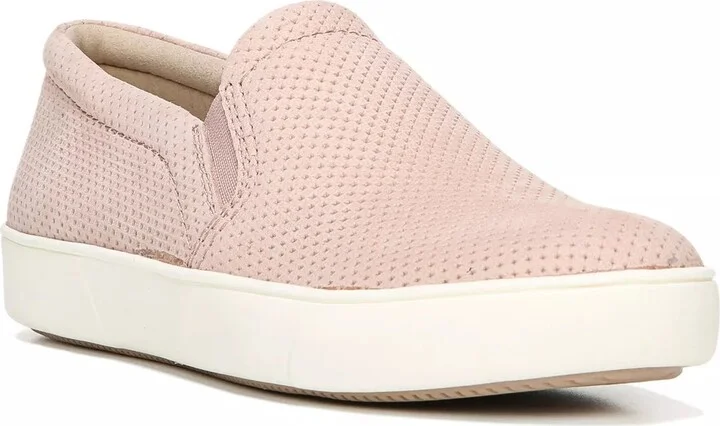 Blush Perforated Suede