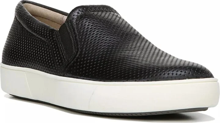 Black Perforated Leather