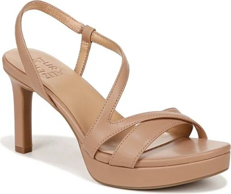 Naturalizer Women's Abby Sandal Taupe Tan Smooth 6 W