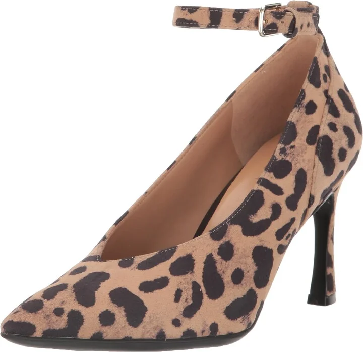 Tan Animal Print Suede