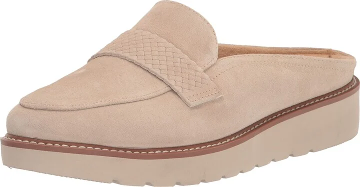 Naturalizer Womens Adiline-Mule Porcelain Beige Suede 9 W