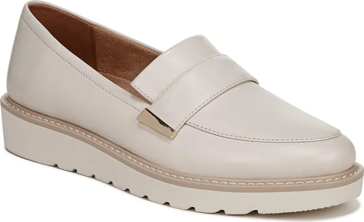 Satin Pearl White Leather