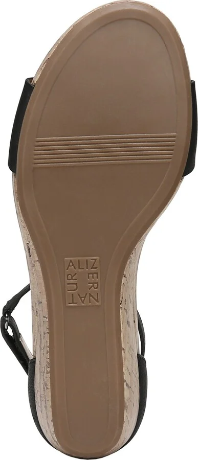 Naturalizer Women's Areda Ankle Strap Wedge Sandals - Natural Multi Faux Leather/Woven Fabric - Image 9