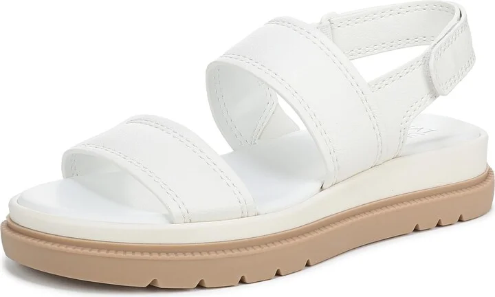 Naturalizer Womens Attract Sandal White Tumbled 11 M