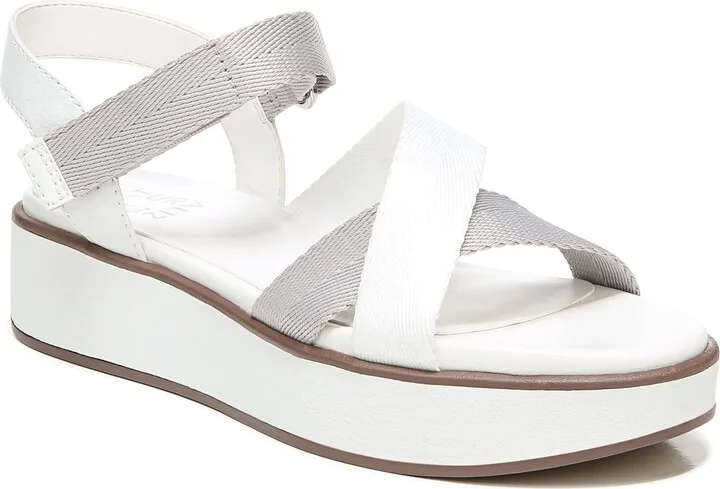 Naturalizer Womens Balena Sandal White 9.5 M