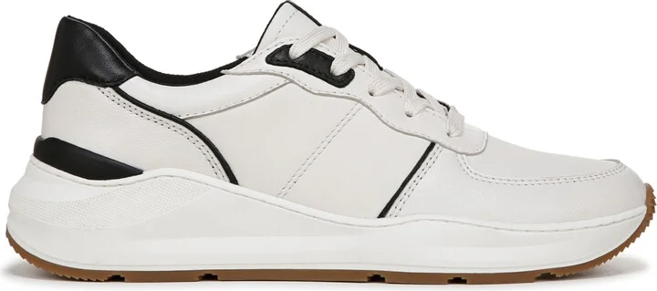 Naturalizer Women's Blossom Round Toe Lace Up Wedge Sneakers - Warm White/Black Leather - Image 2