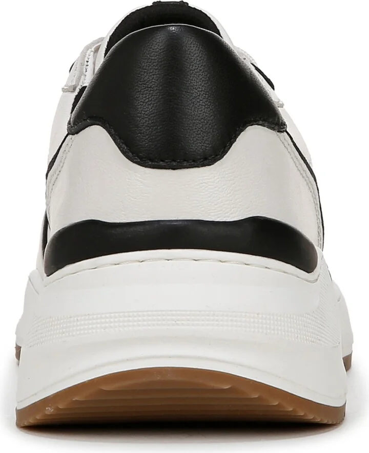 Naturalizer Women's Blossom Round Toe Lace Up Wedge Sneakers - Warm White/Black Leather - Image 3