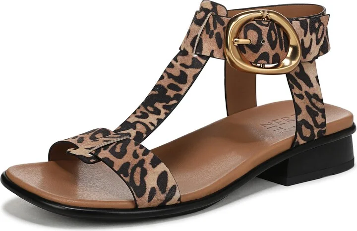 Dark Brown Leopard Suede