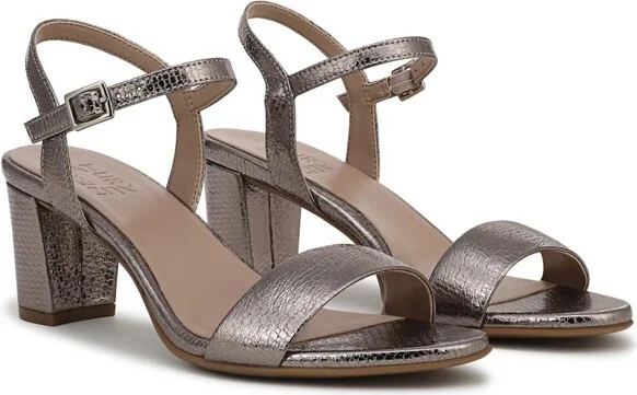 Naturalizer Women's Bristol Sandal Animal Print Cheetah Patent 7 M - Image 8