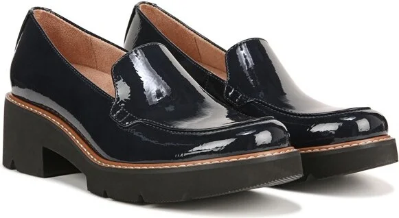 Naturalizer Women's Cabaret Heeled Loafer Black Smooth 10 W - Image 3