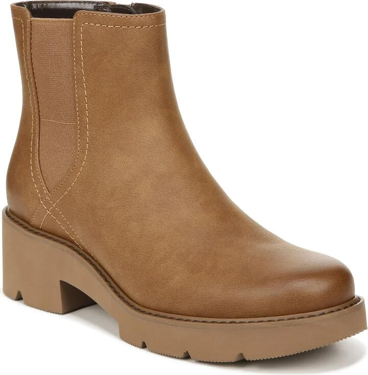 Naturalizer Womens Cade Lug Sole Ankle Boot Chestnut Brown 9 M
