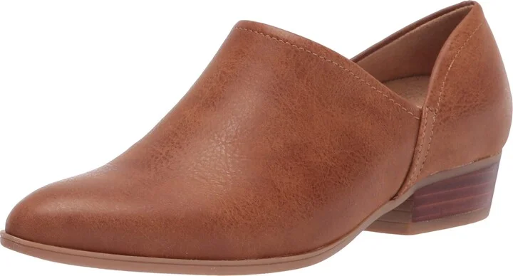 Naturalizer Womens Carlyn Slip On Low Ankle Bootie Shootie Tan 9.5 M