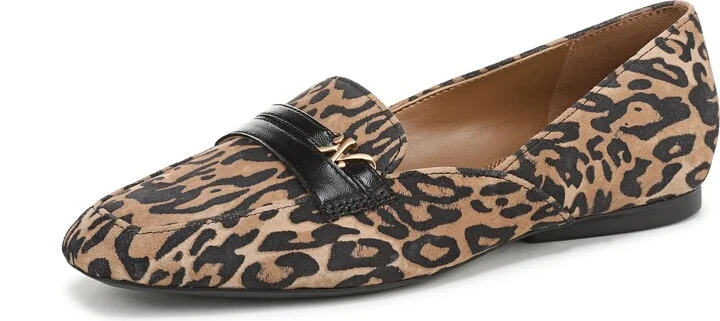 Dark Brown Leopard Suede