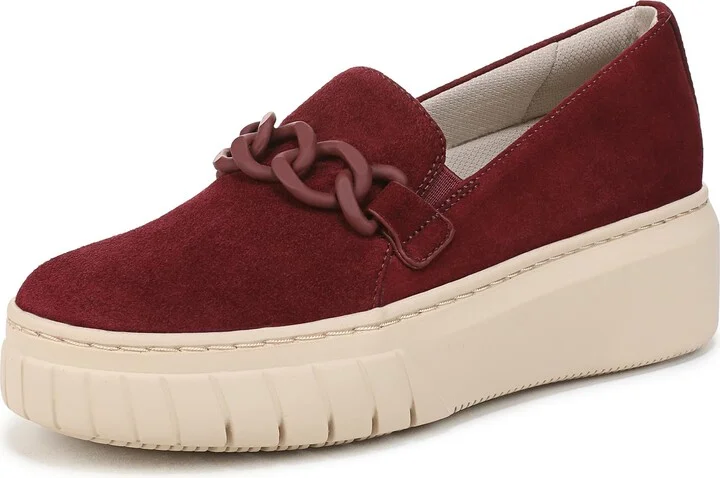 Naturalizer Women's Daphne Sneaker Cranberry Red Suede 6.5 M