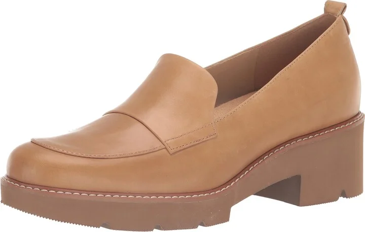 Naturalizer Womens Darry Slip On Lightweight Lug Sole Heeled Loafer