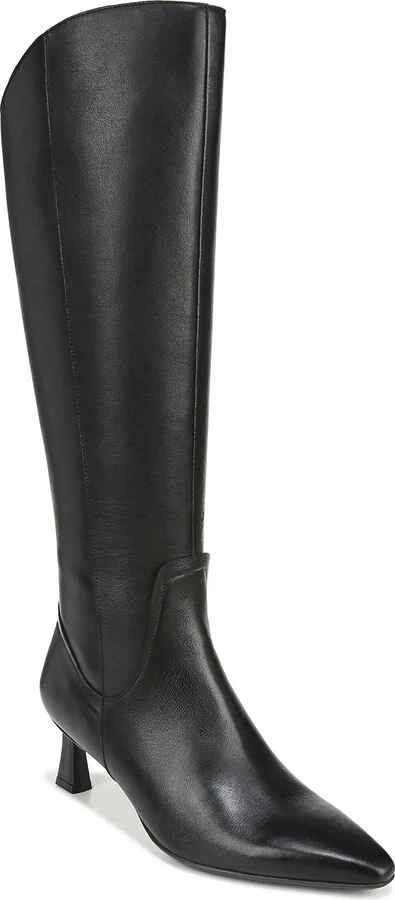 Black Leather Narrow Calf