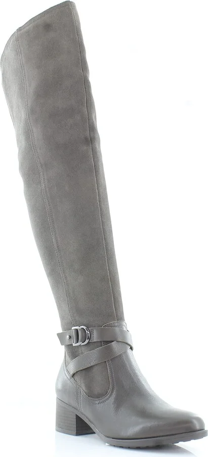Naturalizer Womens Denny Over-the-Knee Boot Taupe Suede 7 M