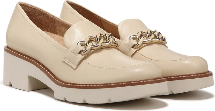Naturalizer Womens Desi Desi Loafer Vanilla Beige Leather 9.5 M