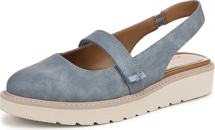 Naturalizer Womens Edison Mary Jane Flat Mid Blue 11 M