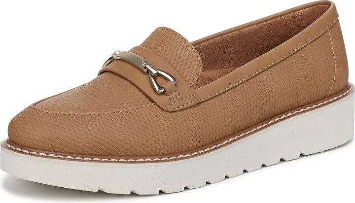 Naturalizer Women's Elin Loafer Flat Oat Beige Fabric 5 M