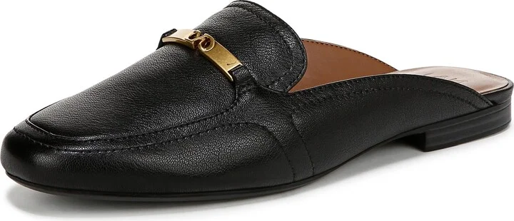 Naturalizer Womens Emerson Mule Black Leather 6 M