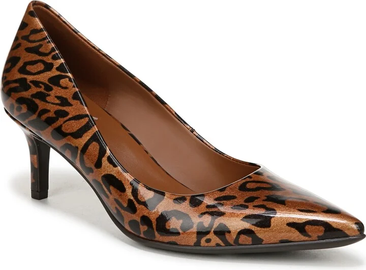 Leopard Print Faux Patent