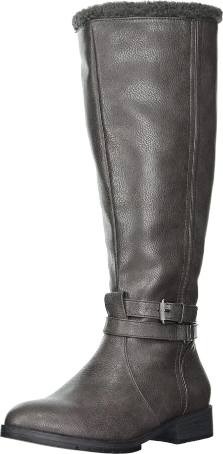 Naturalizer Womens Garrisoncozy Mid Calf Boot Grey Wide Calf 7 M
