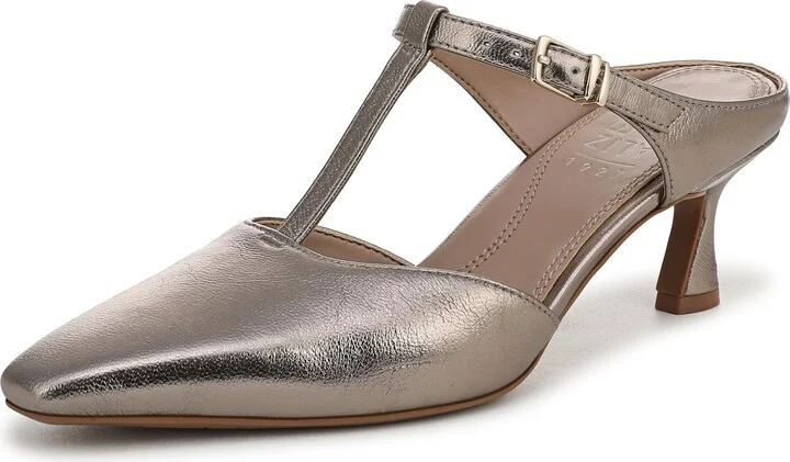 Naturalizer Women's Gem Pump Patina Pewter Leather 11 W