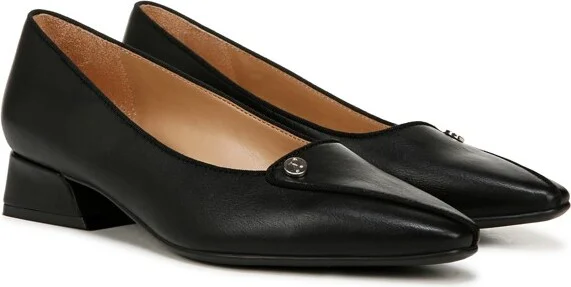 Naturalizer Womens Georgia Pointed Toe Low Block Heel Pump Brown Croco 7.5 W - Image 4