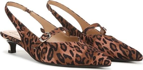 Naturalizer Women's Grayson Slingback Cheetah Fabric 6.5 M - Image 2