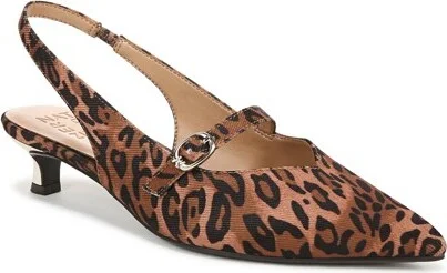 Naturalizer Women's Grayson Slingback Cheetah Fabric 6.5 M