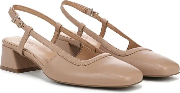 Naturalizer Women's Harper Slingback Crème Brulee Beige Leather 9 M - Image 2
