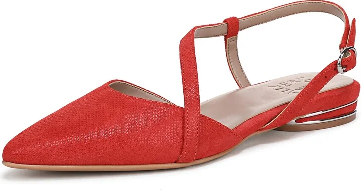 Naturalizer Womens Hawaii Ballet Flat Maserati Red Suede 8.5 M