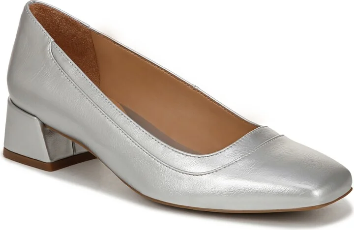 Silver Faux Leather