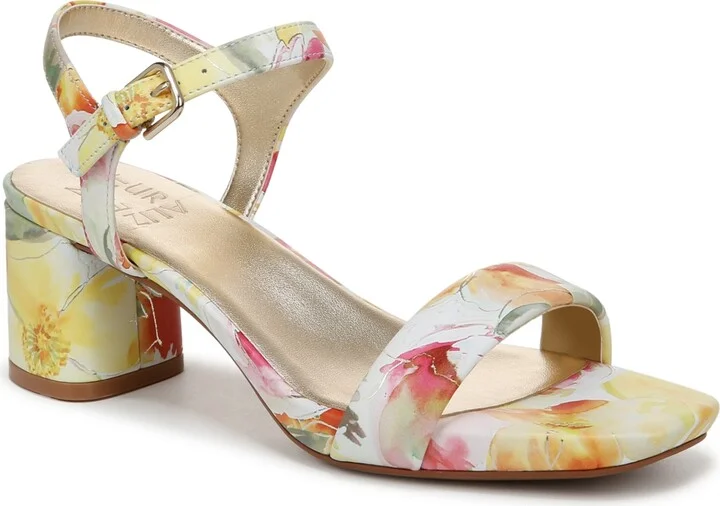 Sunlight Yellow Floral Leather