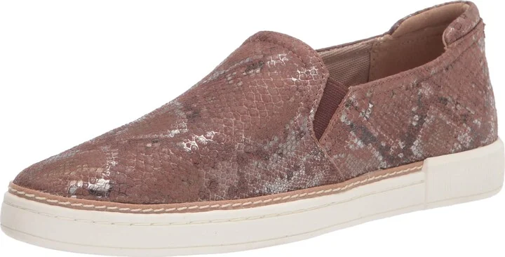 Naturalizer Womens Jade Slip-ons Chestnut Snake 6.5 M