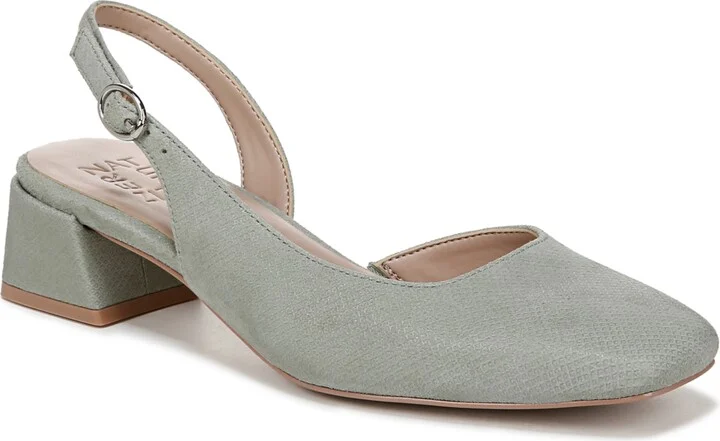 Naturalizer Women's Jayla Mid-Heel Square Toe Slingback Pumps