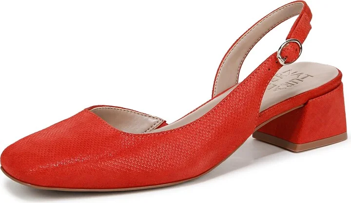 Naturalizer Womens Jayla Pump Maserati Red Suede 10 M