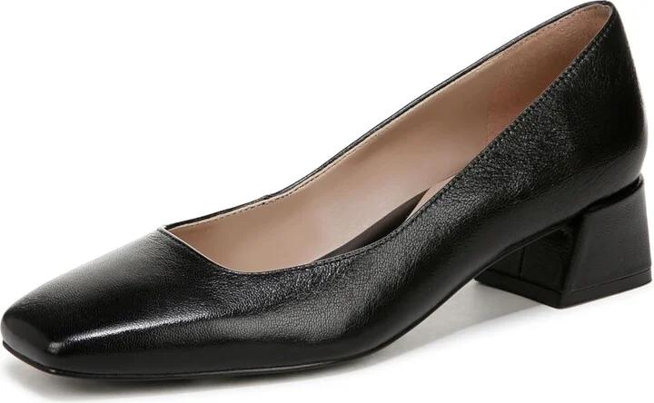 Naturalizer Womens Jayla Pumps Black Leather 9 Wide