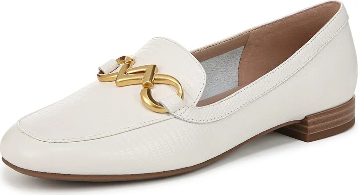 Warm White Lizard Leather