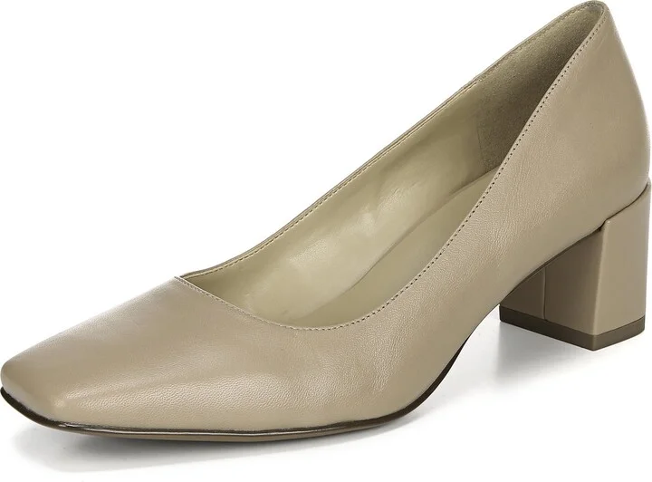 Naturalizer Womens Karina Low Block Heel Square Toe Pump