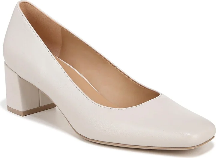 Satin Pearl White Leather