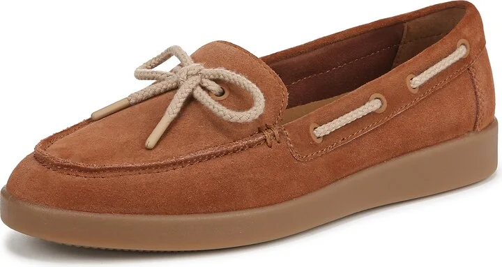 Naturalizer Womens Keelboat Boat Shoe English Tea Brown Suede 6 M